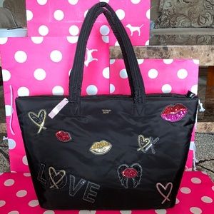 NWT Victoria’s Secret Zip Top Tote Bag